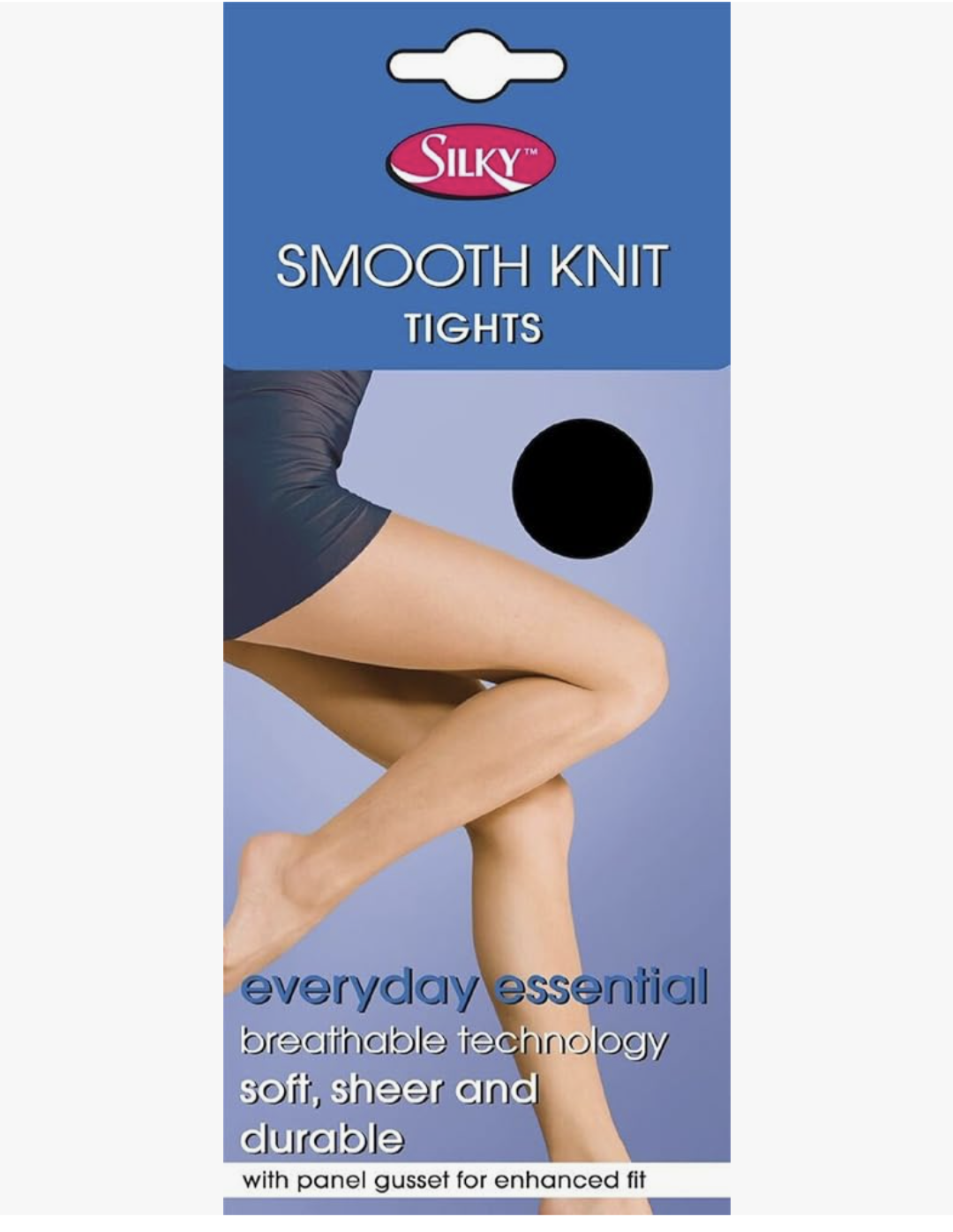 Silky 3 Pairs Smooth Knit Tights Black X Large