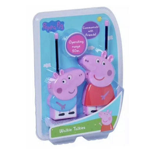 Hasbro Peppa Pigs Peppa & George Walkie Talkie Set With Up To 50 Meters Range