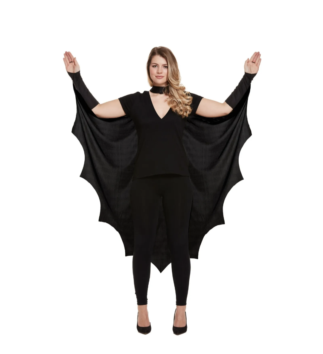 Cape Ailes de Chauve-souris Gothique Adulte Déguisement Ailes Costume Halloween Femme UK
