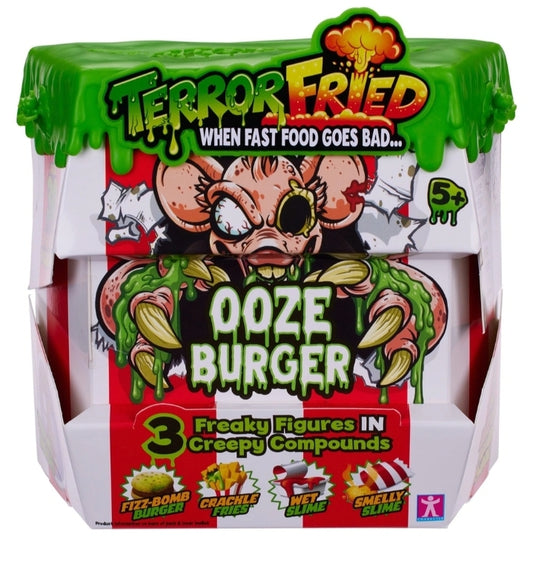 Burger visqueux frit de la terreur