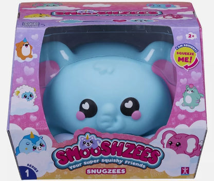 Smooshzees Snugzees Luna Blue Elephant Supersoft Cuddly & Squishy