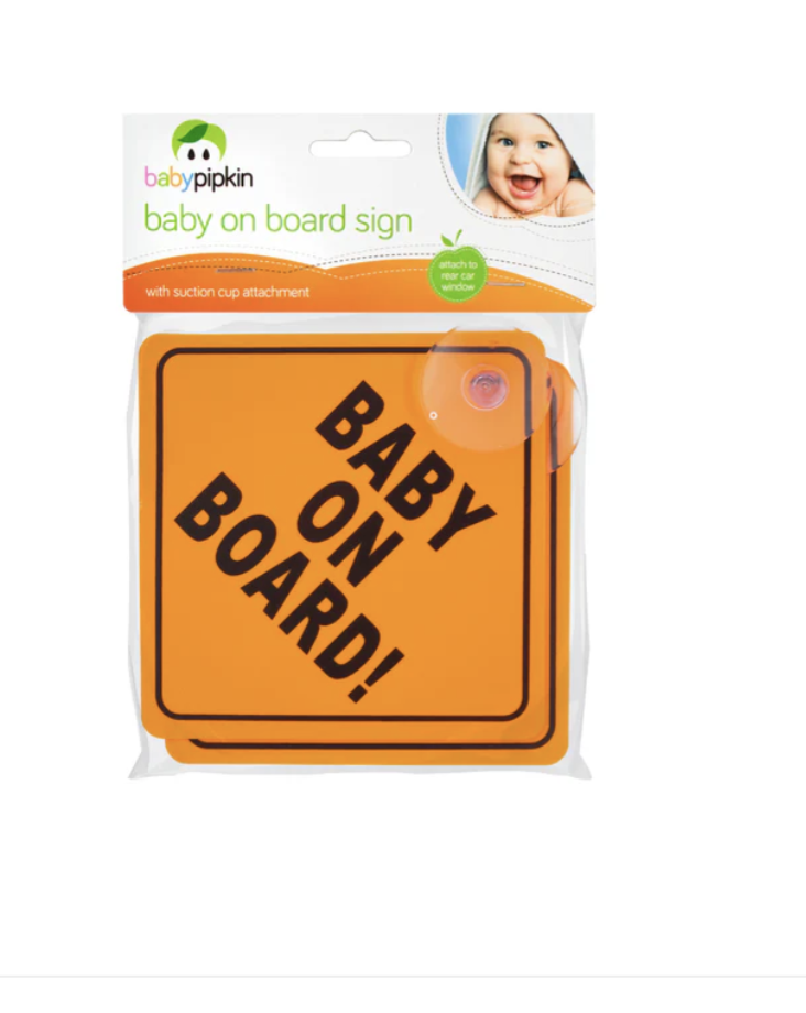 2pk Baby on Board Car Sign