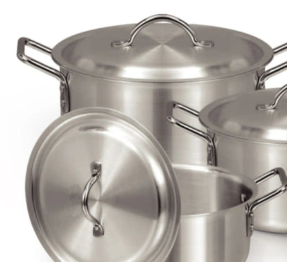 Saffron Cookware Metal Finish pot 6.5 Ltr