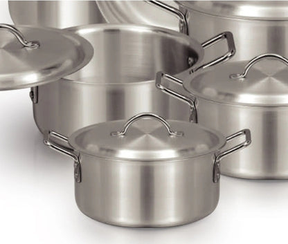 Saffron Cookware Metal Finish pot 8.5 Ltr