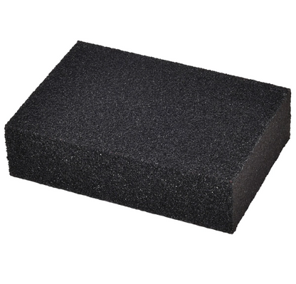 Fine/medium dual grit (P120/P80) sanding sponge