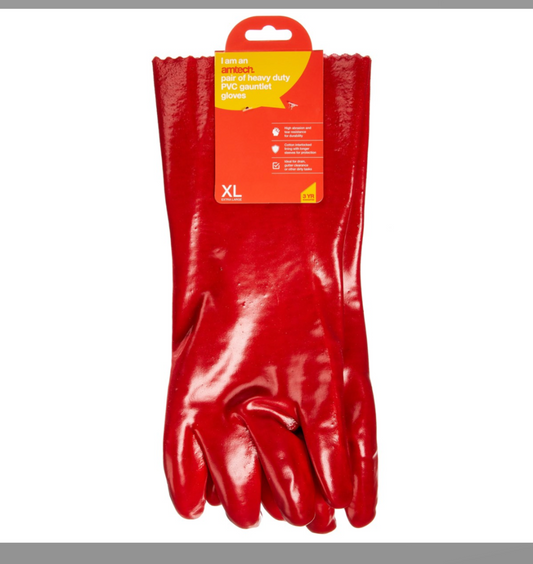 XL (Size 10) PVC gauntlet gloves