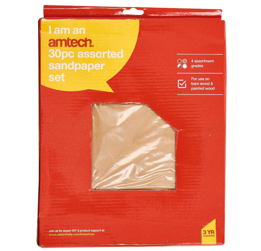 Assortiment de 30 feuilles abrasives (230mm x 280mm)