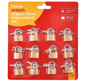 12 Piece 20mm brass padlock set