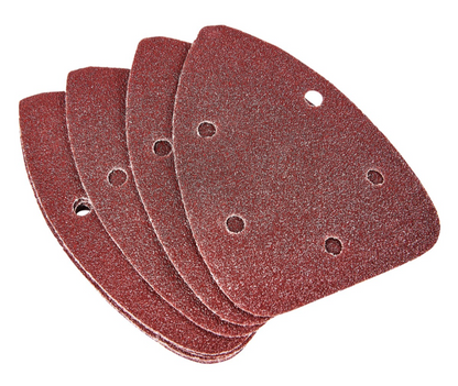 10 x P60 grit delta sanding sheets (140mm x 140mm x 100mm)