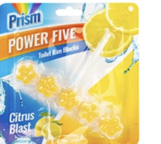 Bloc de jantes de toilettes Power Five Rafraîchissement Citron