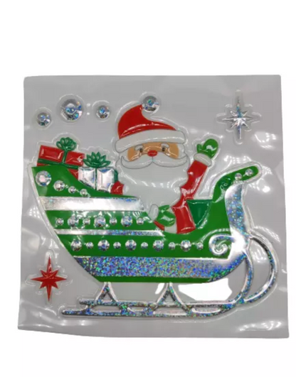 Autocollants de Noël pour fenêtres, décorations murales pour la maison et le magasin, autocollants pour vitres en forme de sapin
