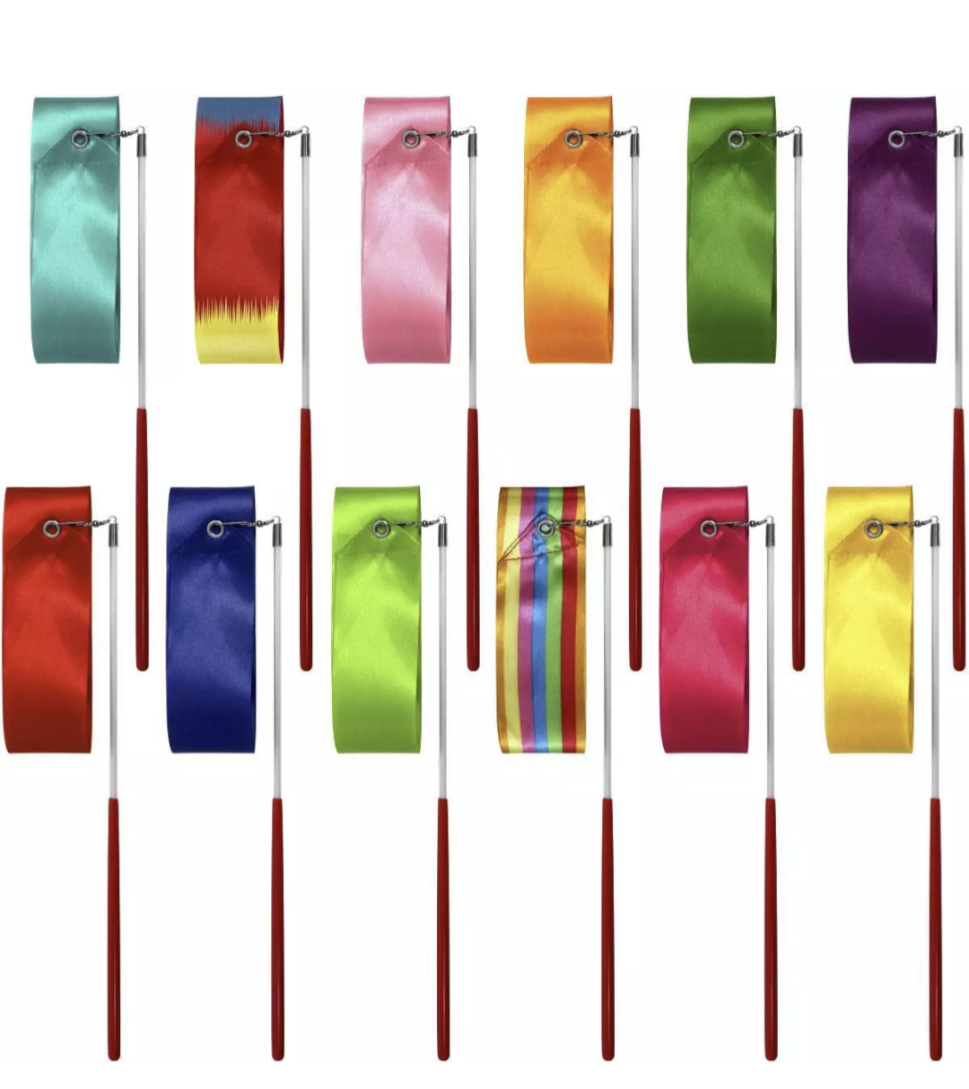 Gymnastics Ribbon Assorted Colours 1 Supplied