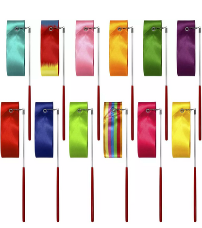 Gymnastics Ribbon Assorted Colours 1 Supplied