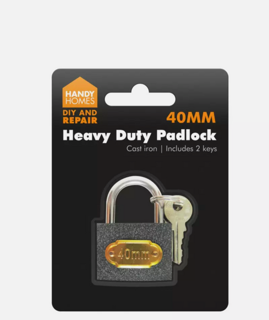 Cadenas ultra-résistant Handy Homes 40 mm - Noir