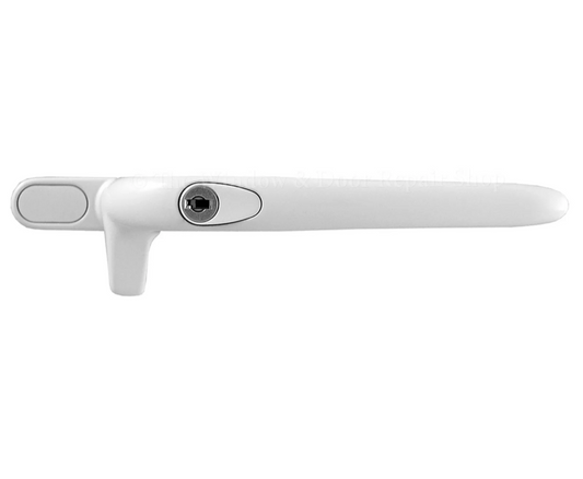 Yale Virage White Cockspur UPVC Window Handle Right Hand 9mm Backset Stack