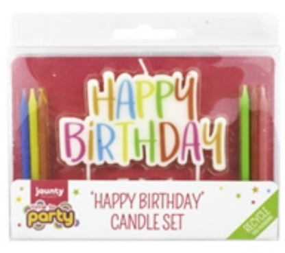 Happy Birthday candle Set