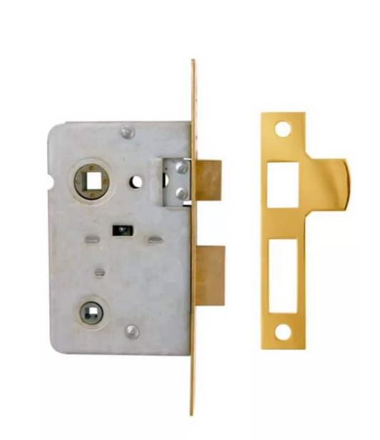 Legge B3751/2.5.NP Bathroom Mortice Lock (64mm) Polished Brass