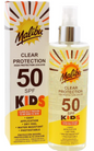 Malibu Sun Kids SPF 50 Clear Protection Sunscreen, High Protection, Water Resistant, Dry Feel, 250ml