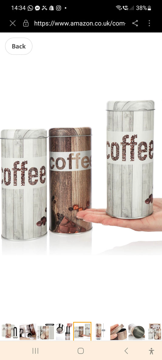 Boîte métallique pour dosettes de café - récipient de rangement avec couvercle pour café, thé, biscuits