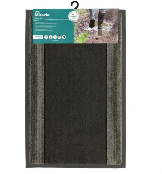 JVL Miracle Barrier Mat, 60x90cm - Charcoal