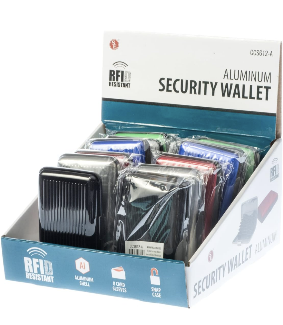 SE CCS612-A Aluminum Security Wallet