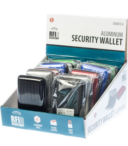 SE CCS612-A Aluminum Security Wallet