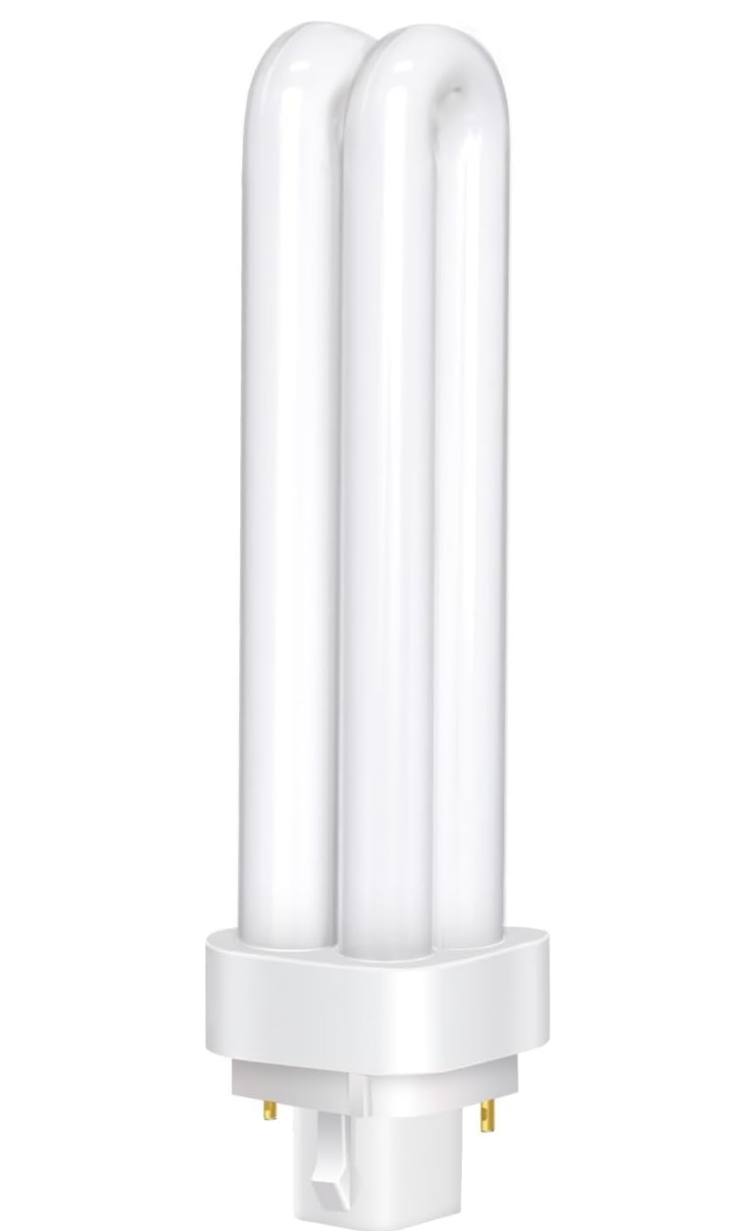 2-Pin G24d-3 PLC Tube Light 26W, Warm White Light 2700K, 1600LM, 2U Double Rotating Tube