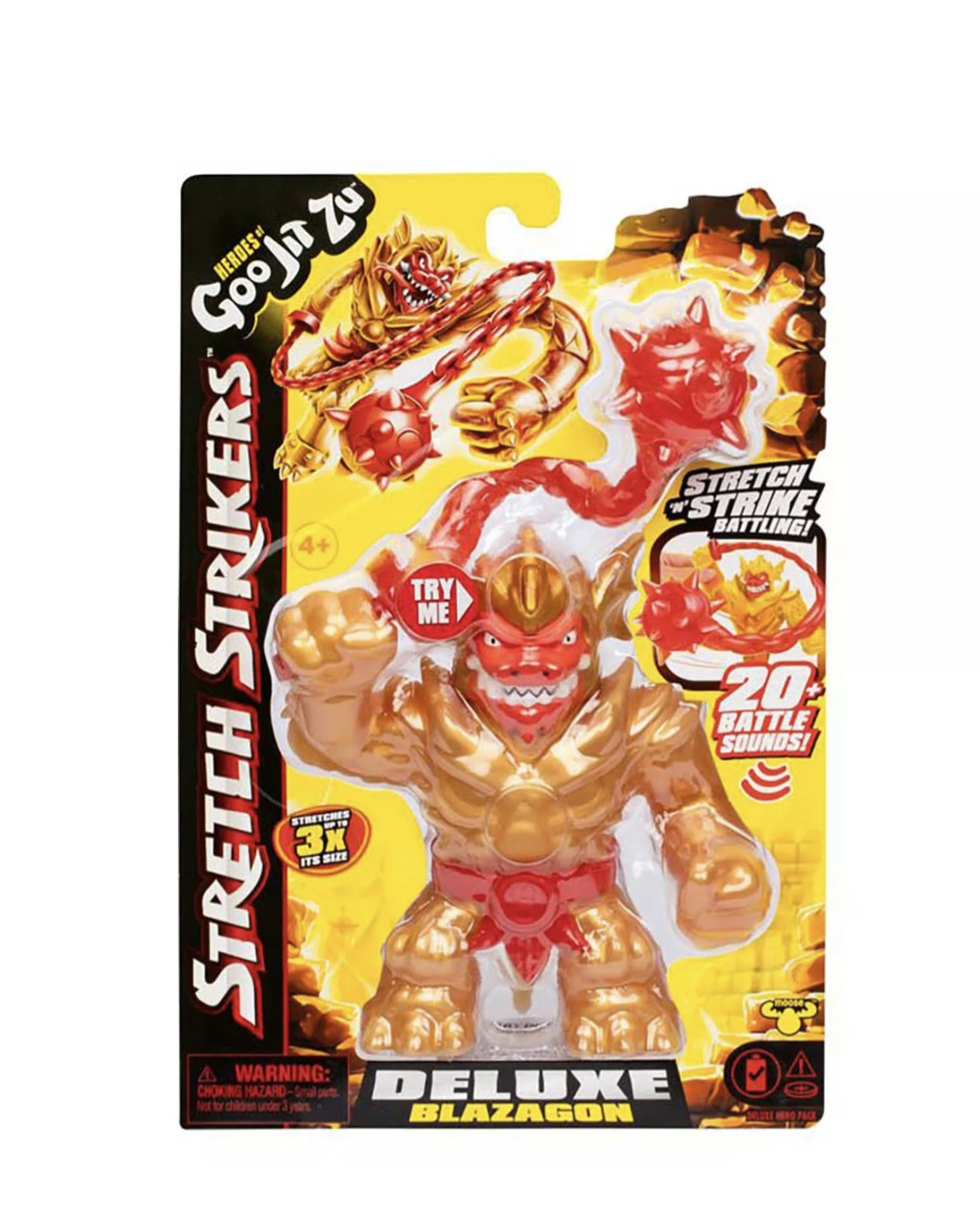 Heroes of Goo Jit Zu Stretch Strikers Pack Héro Deluxe - Figurine Blazagon pour enfants dès 4 ans