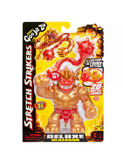Heroes of Goo Jit Zu Stretch Strikers Pack Héro Deluxe - Figurine Blazagon pour enfants dès 4 ans