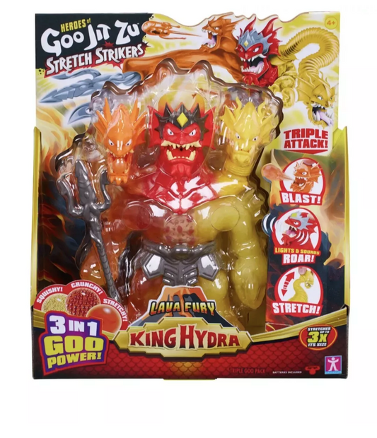 Heroes of Goo Jit Zu Stretch Strikers Lava Fury King Hydra Figure