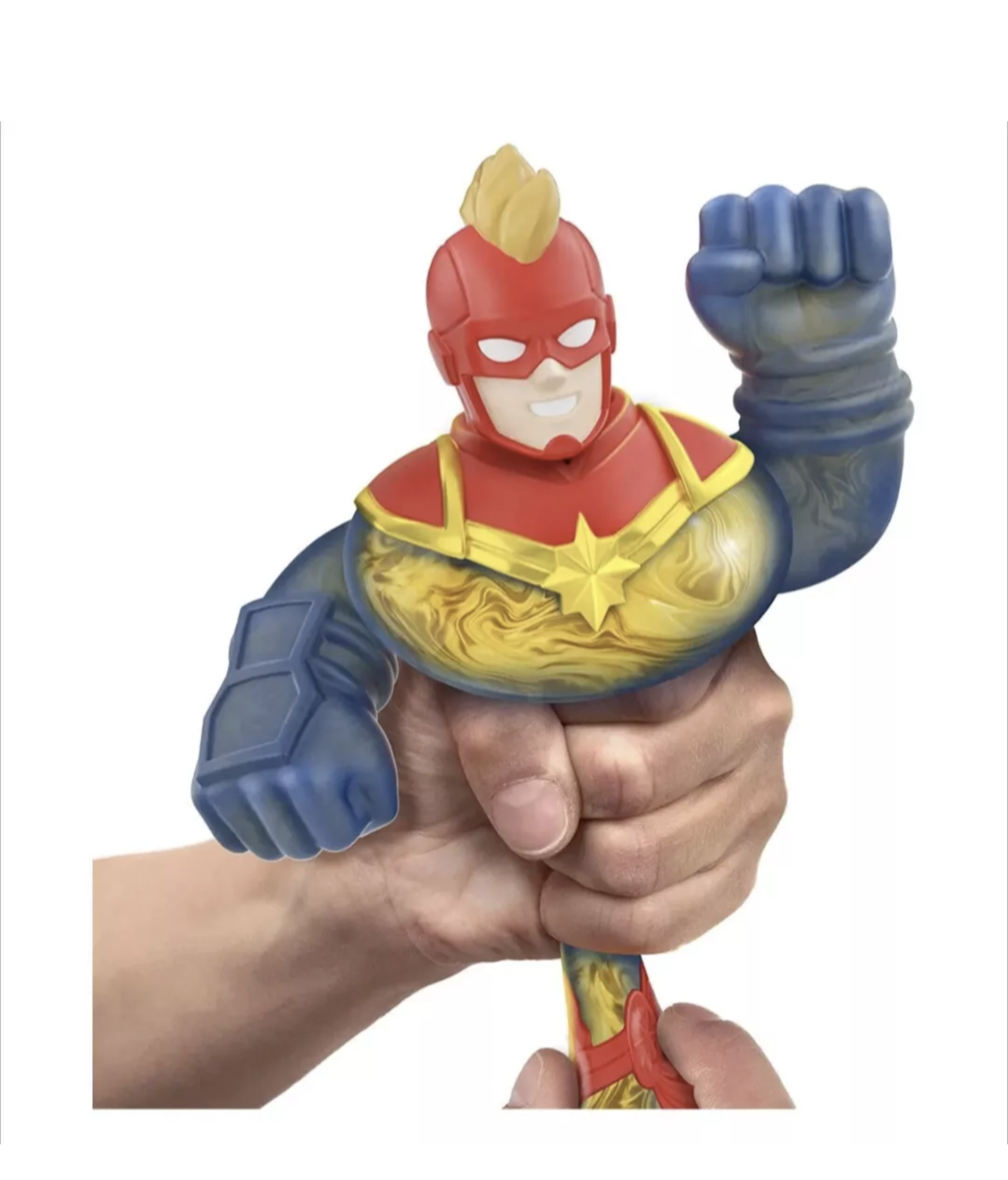Marvel Superhero S5 - Figurine Articulée Élastique et Moelleuse Captain Marvel 4 ans et +