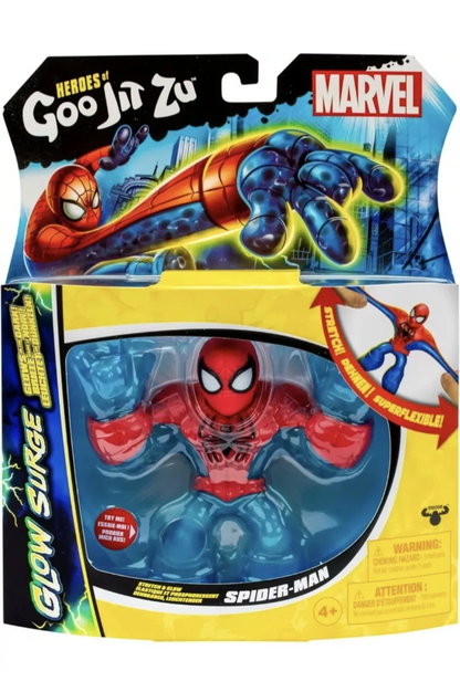 Heroes of Goo Jit Zu - Glow Surge Marvel - Stretch & Glow Spider-Man