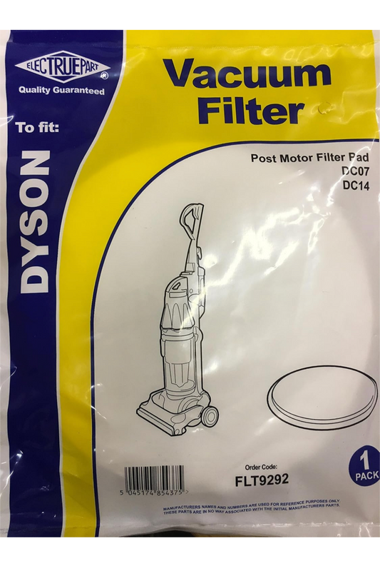 Plaquette de filtre moteur arrière compatible Dyson DC07 DC14 pour aspirateur