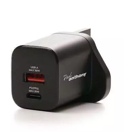 Paul Anthony USB-C + USB-A GaN PD30w Fast Charger