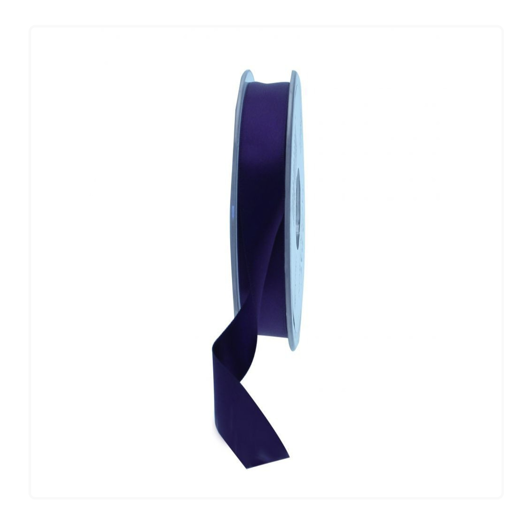 PURPLE SATIN RIBBON 15MM X 20M