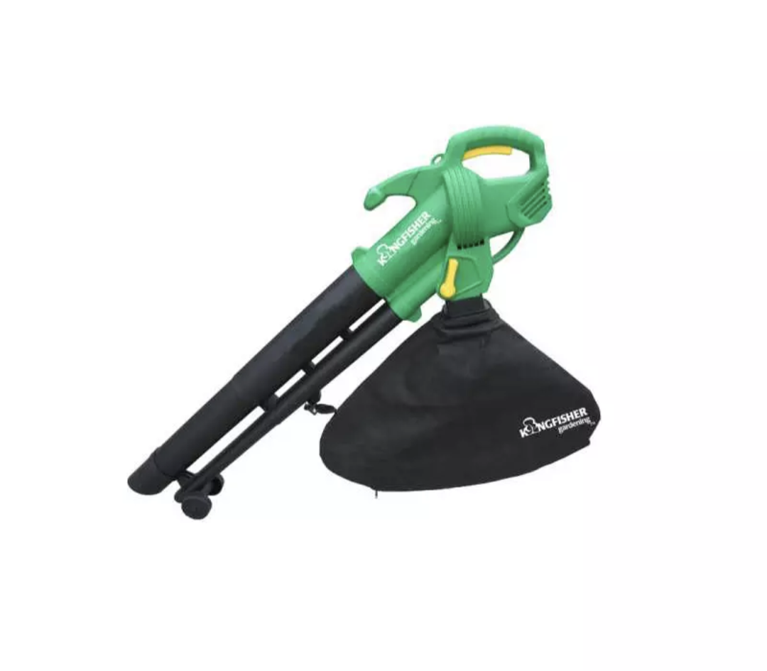 Souffleur de feuilles et aspirateur de jardin 2-en-1 2600W avec harnais d'épaule et roues GPOWER2