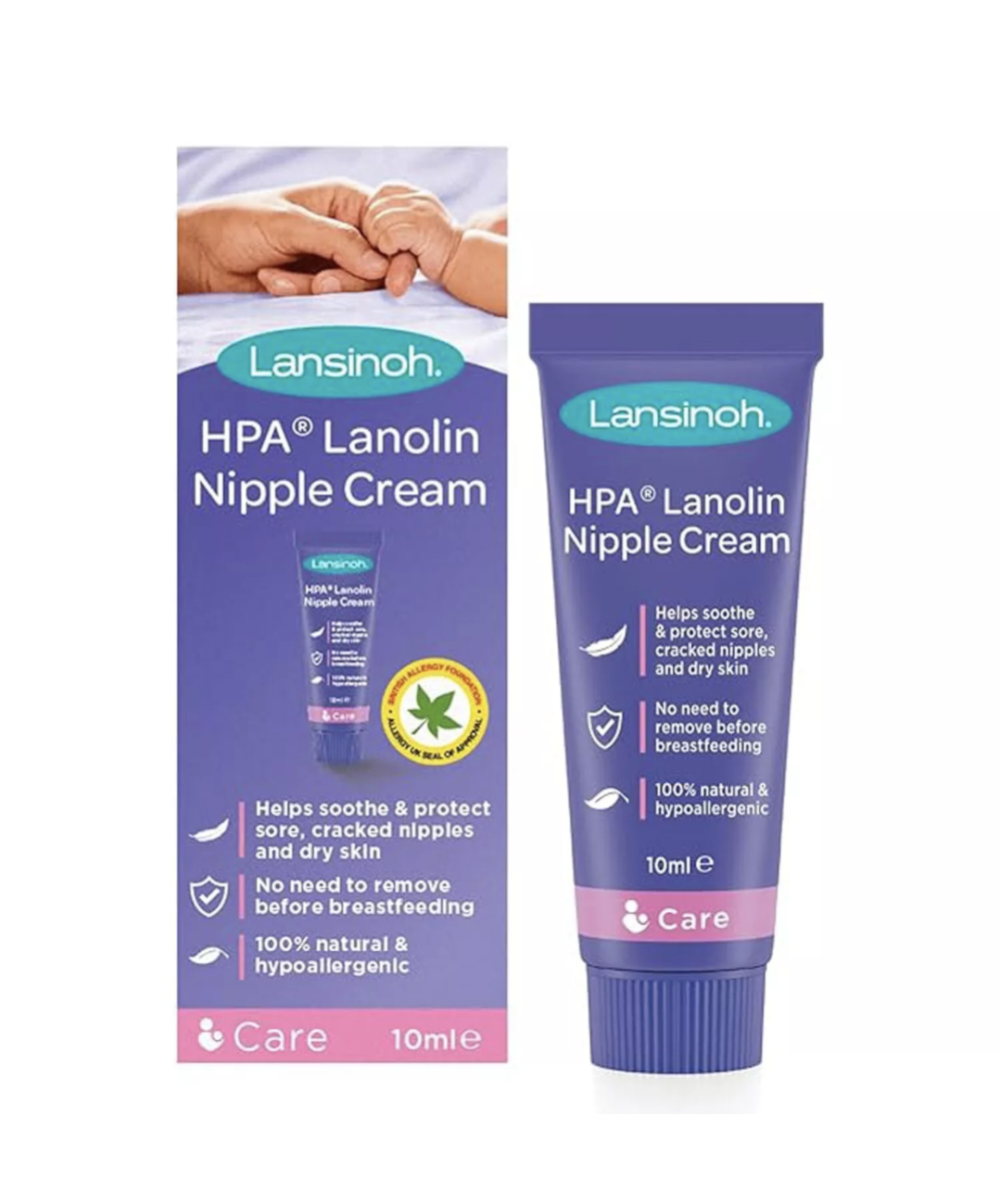 Crème pour les mamelons à la lanoline HPA Lansinoh 10 ml