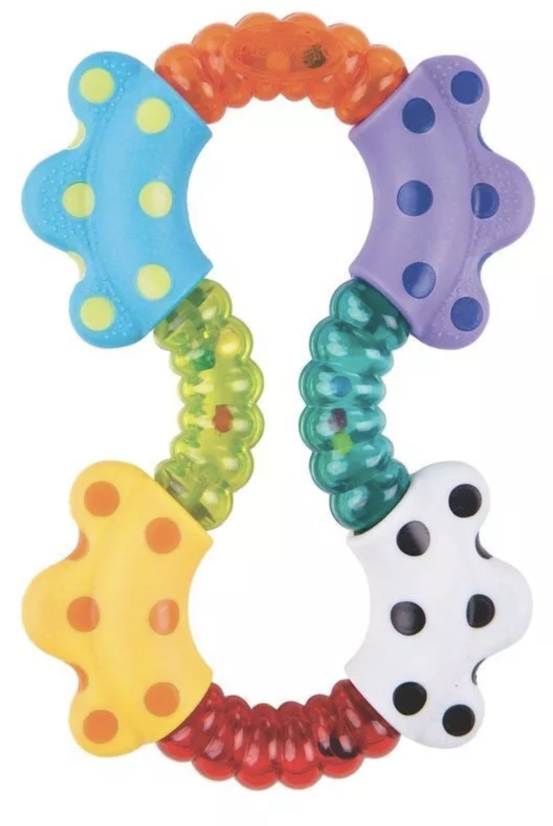 Playgro Hochet bébé sensoriel et éducatif Bright Click and Twist, 3m+