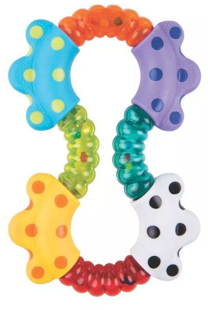 Playgro Hochet bébé sensoriel et éducatif Bright Click and Twist, 3m+