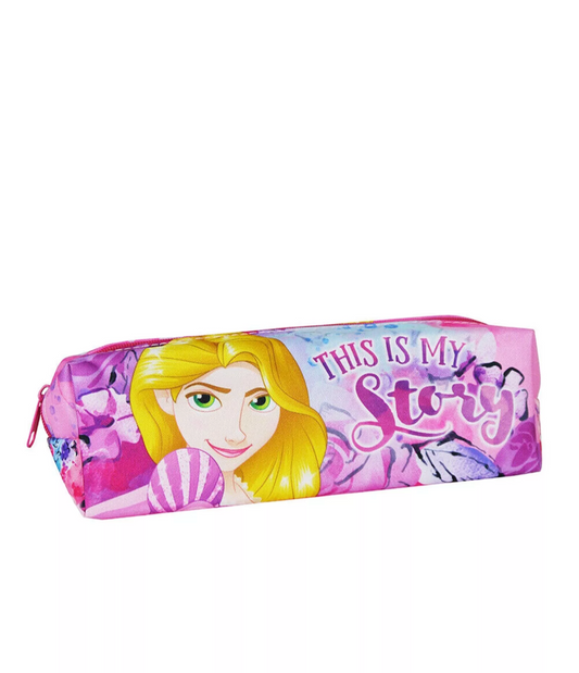 Disney Princess Pink Rectangular Zipped Pencil Case Back To School Girls