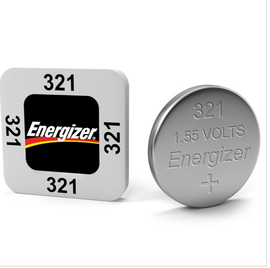 Energizer 321 1.5V Silver Oxide Watch Battery. 1 Pack