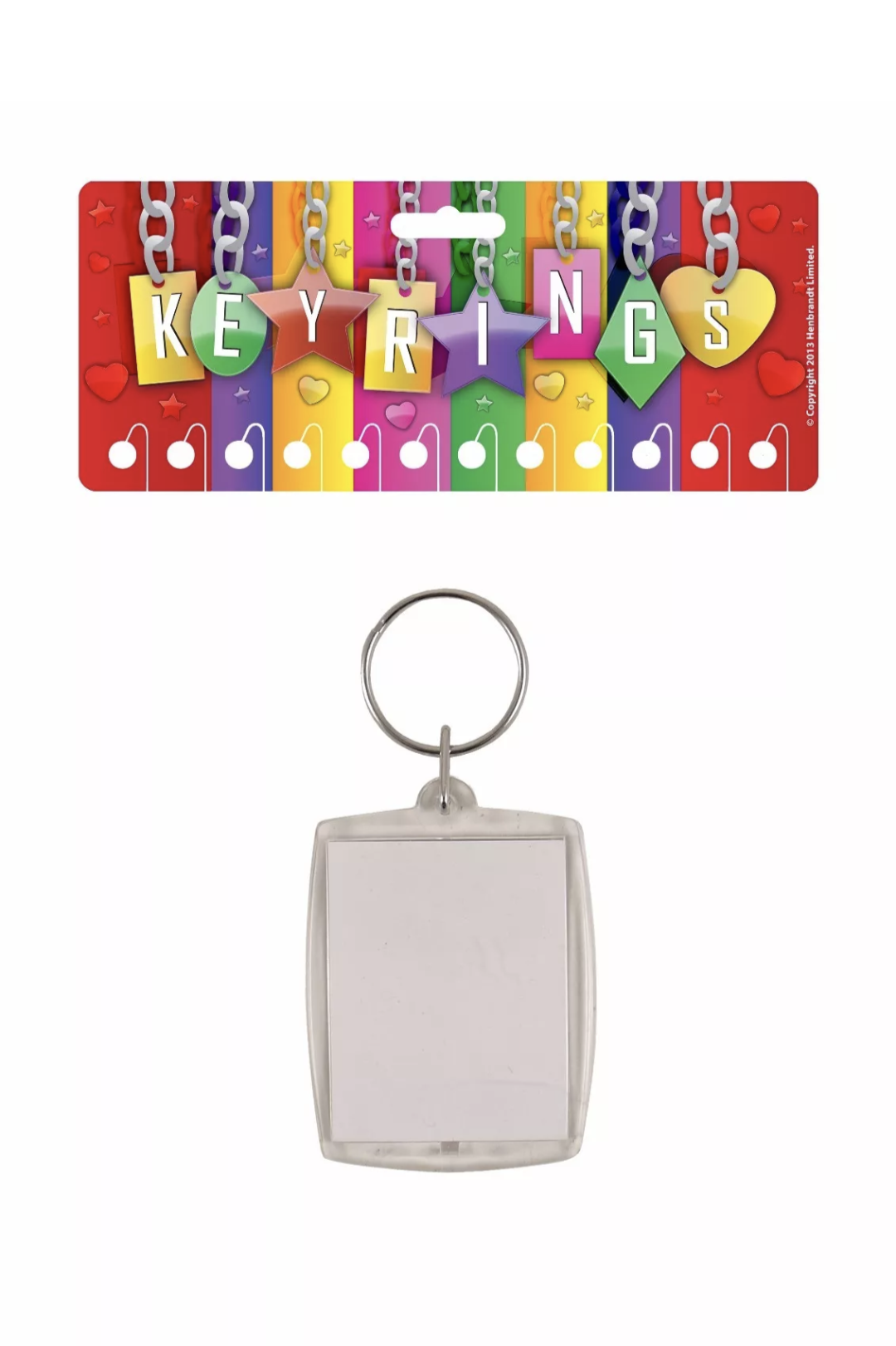 Nouveaux porte-clés vierges en plastique acrylique, porte-clés photo pour passeport, support photo