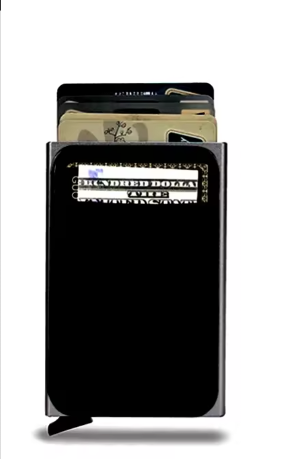 Rfid Smart Credit Card Holder Wallets Metal Slim Pop Up