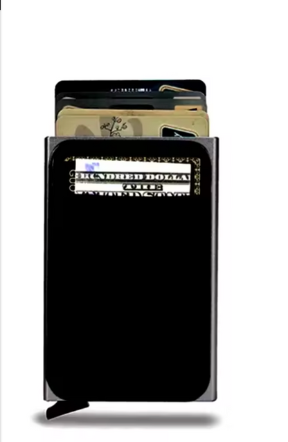 Rfid Smart Credit Card Holder Wallets Metal Slim Pop Up