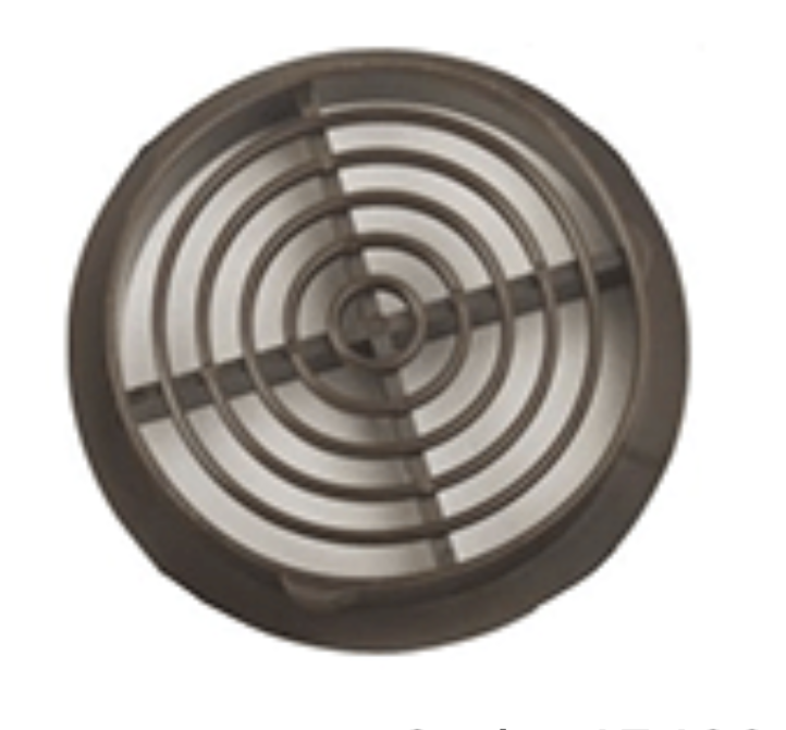 Round Soffit Vents, Brown 70mm Hole Diamete