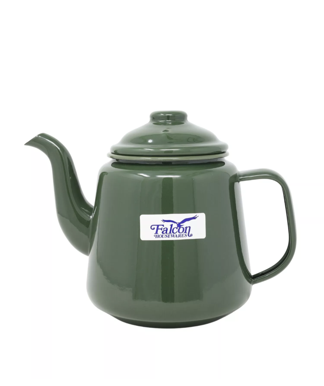 Falcon Enamel Teapot 14cm - Moss  Green