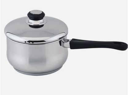 Steelex 16cm Saucepan with lid - Stainless Steel