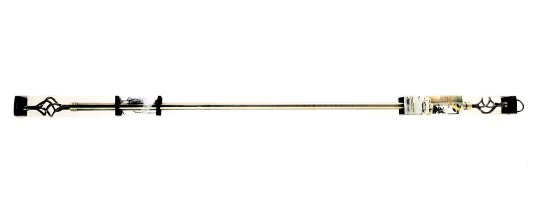 Barre à rideaux en métal Adorn, couleurs assorties, longueur extensible de 110 cm à 210 cm, AJ036