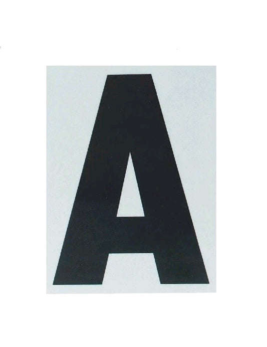 Lot autocollant pelable numéro 4 noir 75 mm