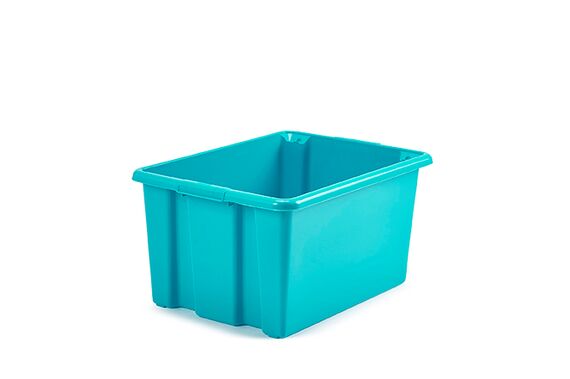 GRANDE BOÎTE DE RANGEMENT BLEU CANARD